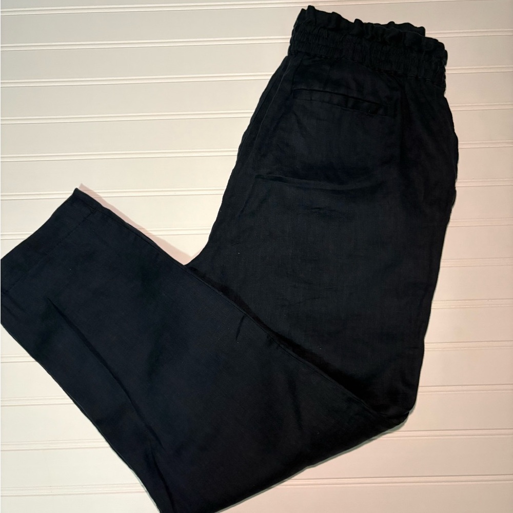 Ralph Lauren black label linen navy blue pants size 8
